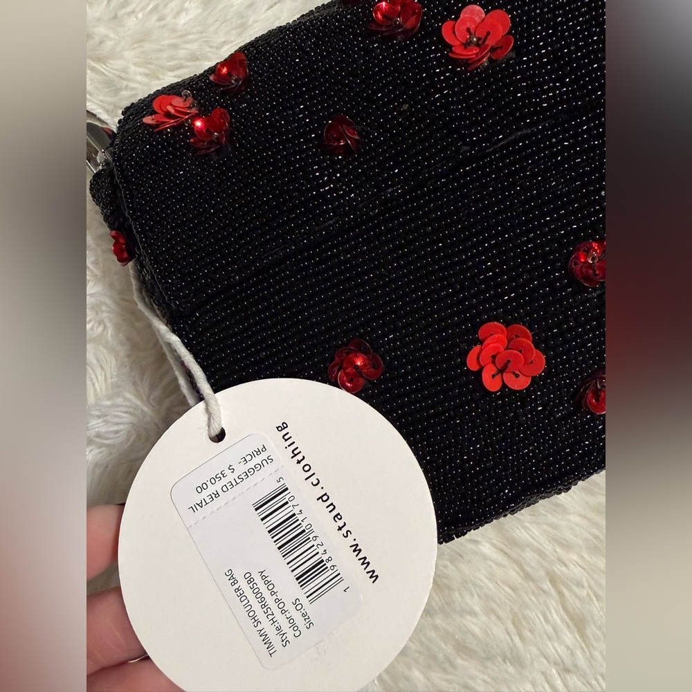 Staud Timmy Floral Beaded Shoulder Bag - Picture 5 of 6